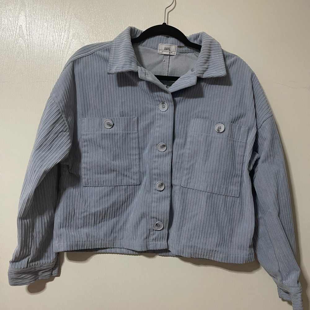 Light Blue Corduroy Jacket